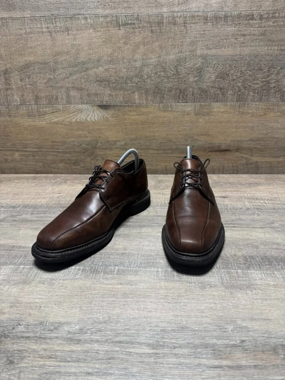 Allen Edmonds Warren Brown Leather Blucher Bicycle Toe Shoes Men's Size 11